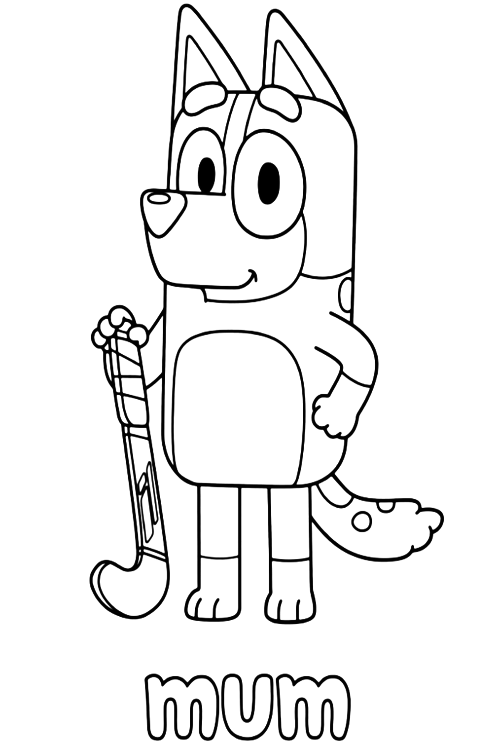 Mum Coloring Page