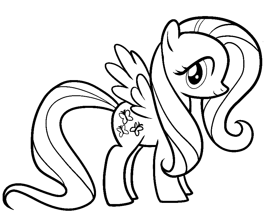 fluttershy and rainbow dash coloring page