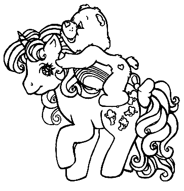 My Little Pony With Her Friend Coloring Page