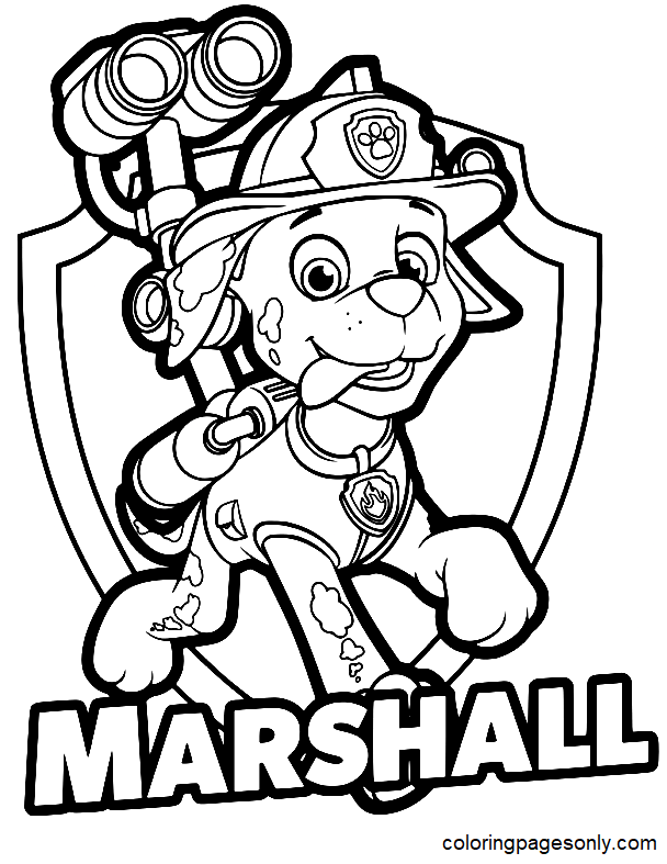 Paw Patrol Marshall-badge van Marshall Paw Patrol