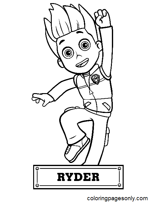 Paw Patrol Ryder Coloring Pages