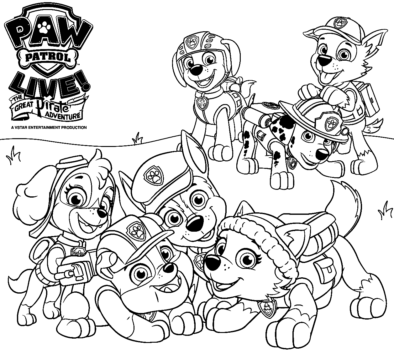 Printable Paw Patrol Coloring Page