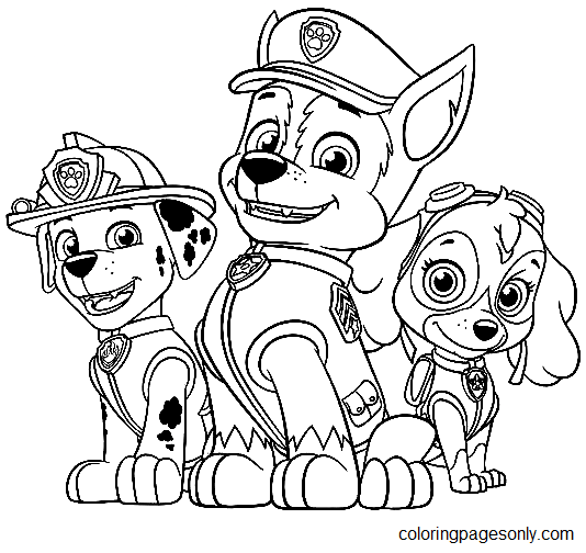 Paw Patrol 5 Coloring Pages
