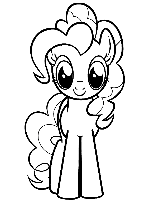 Pinkie Pie MLP Coloring Pages