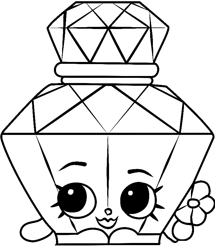 Polly Perfume Shopkins Coloring Page