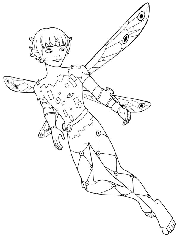 The prince of Centopia Prince Mo from Mia and me Coloring Page