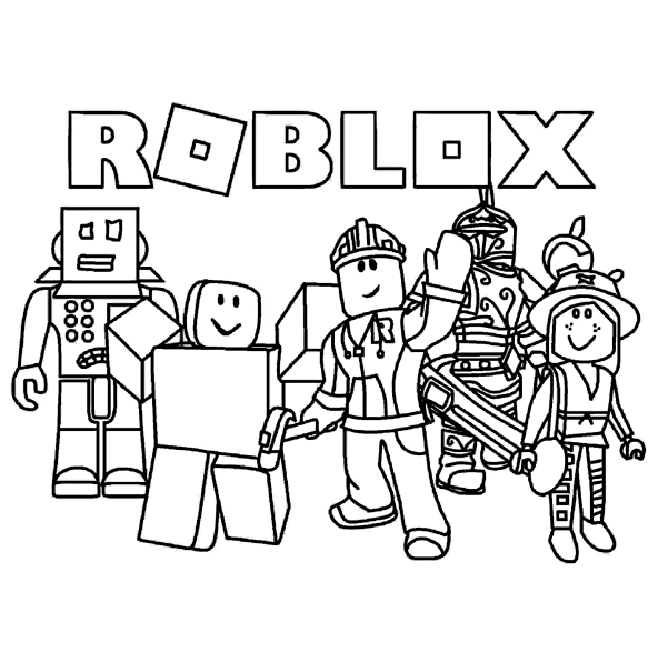 Roblox team protects the earth Coloring Pages - Roblox Coloring Pages ...