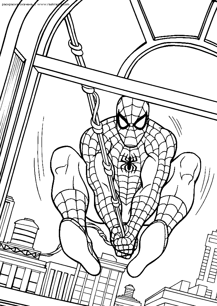 SpiderMan for Kids Coloring Page