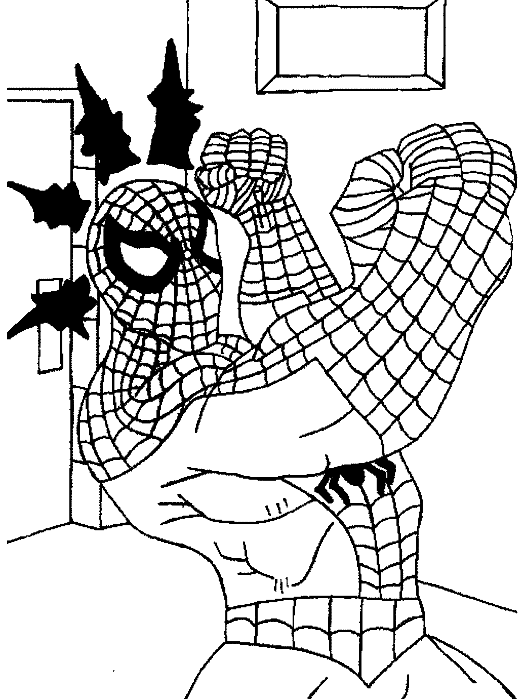 Spiderman 31 Página Para Colorear