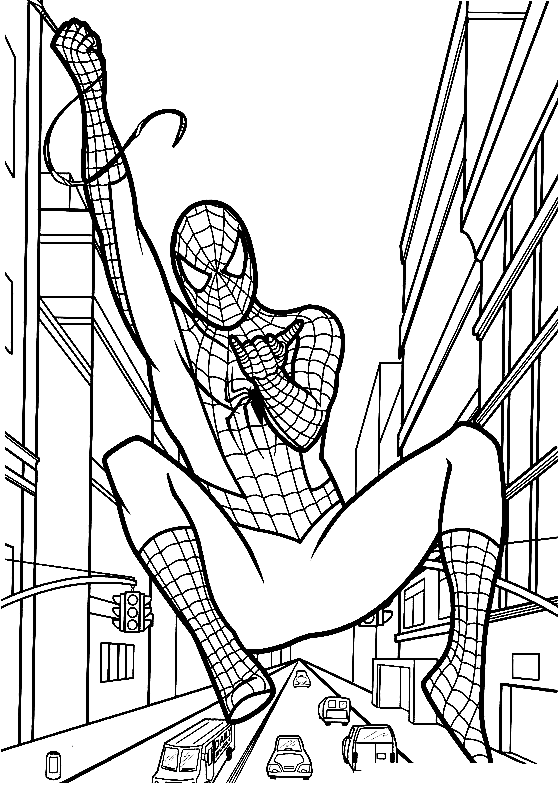 Spiderman 5 Coloring Page