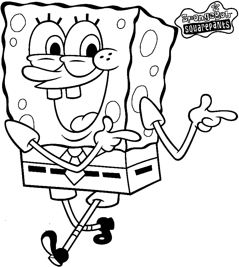 SpongeBob SquarePants 3 Kleurplaat