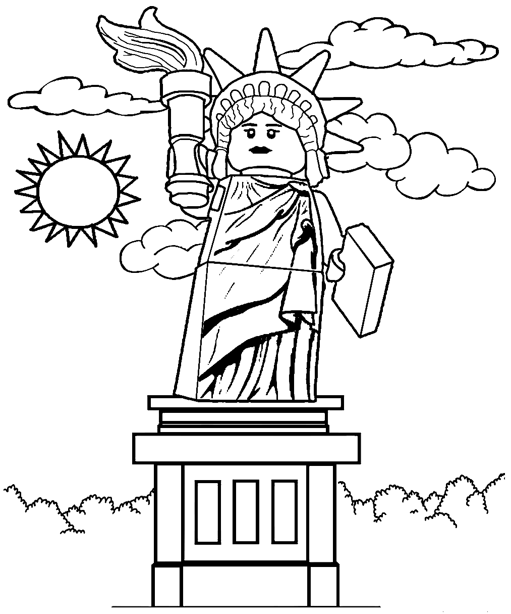 Estatua de la libertad Lego City de la Estatua de la libertad