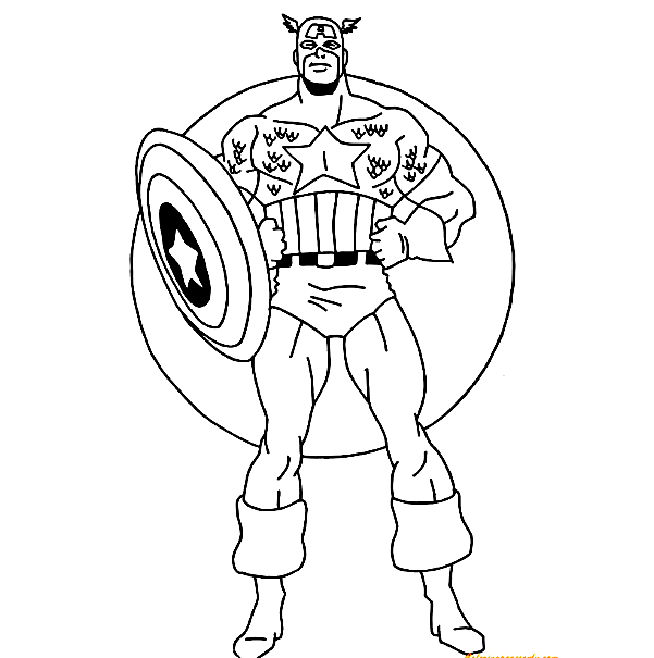 Steve Rogers Captain America Coloring Pages