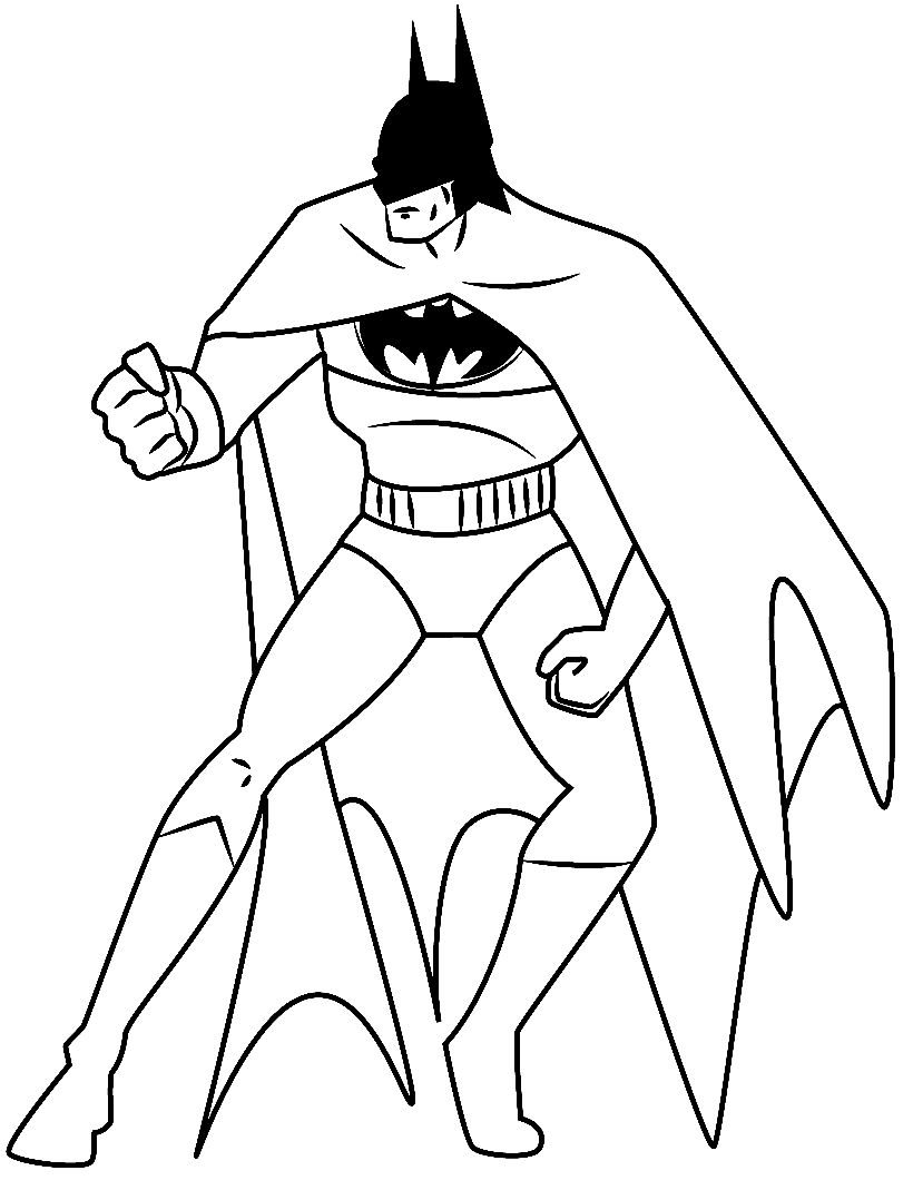 Estilo do Batman para colorir