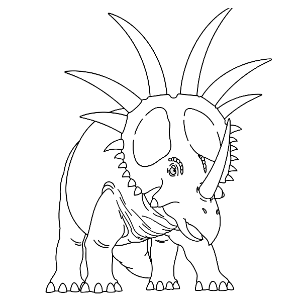 Styracosaurus 2 Coloring Page