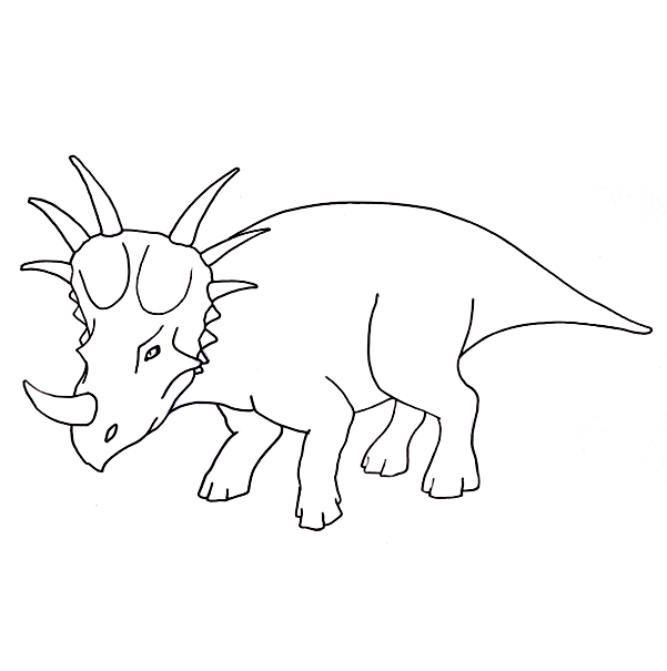 Styracosaurus Dinosaur 1 Coloring Pages