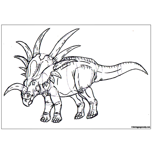 Croquis de Styracosaurus de Styracosaurus