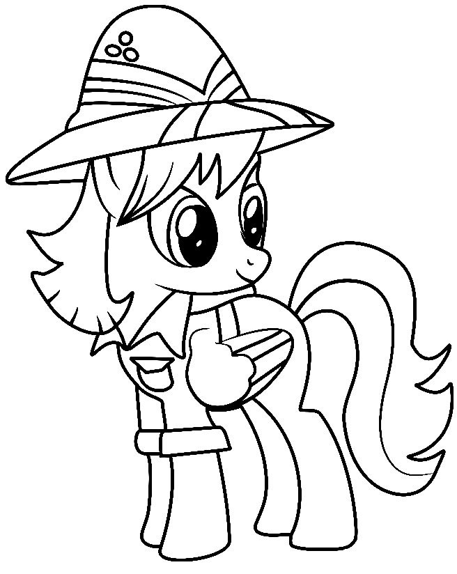 Teddie Safari from My Little Pony Coloring Page