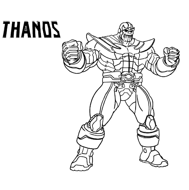 Thanos is a guest character in Fortnite Coloring Pages