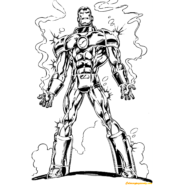 The Best Armor Of Iron Man Coloring Pages