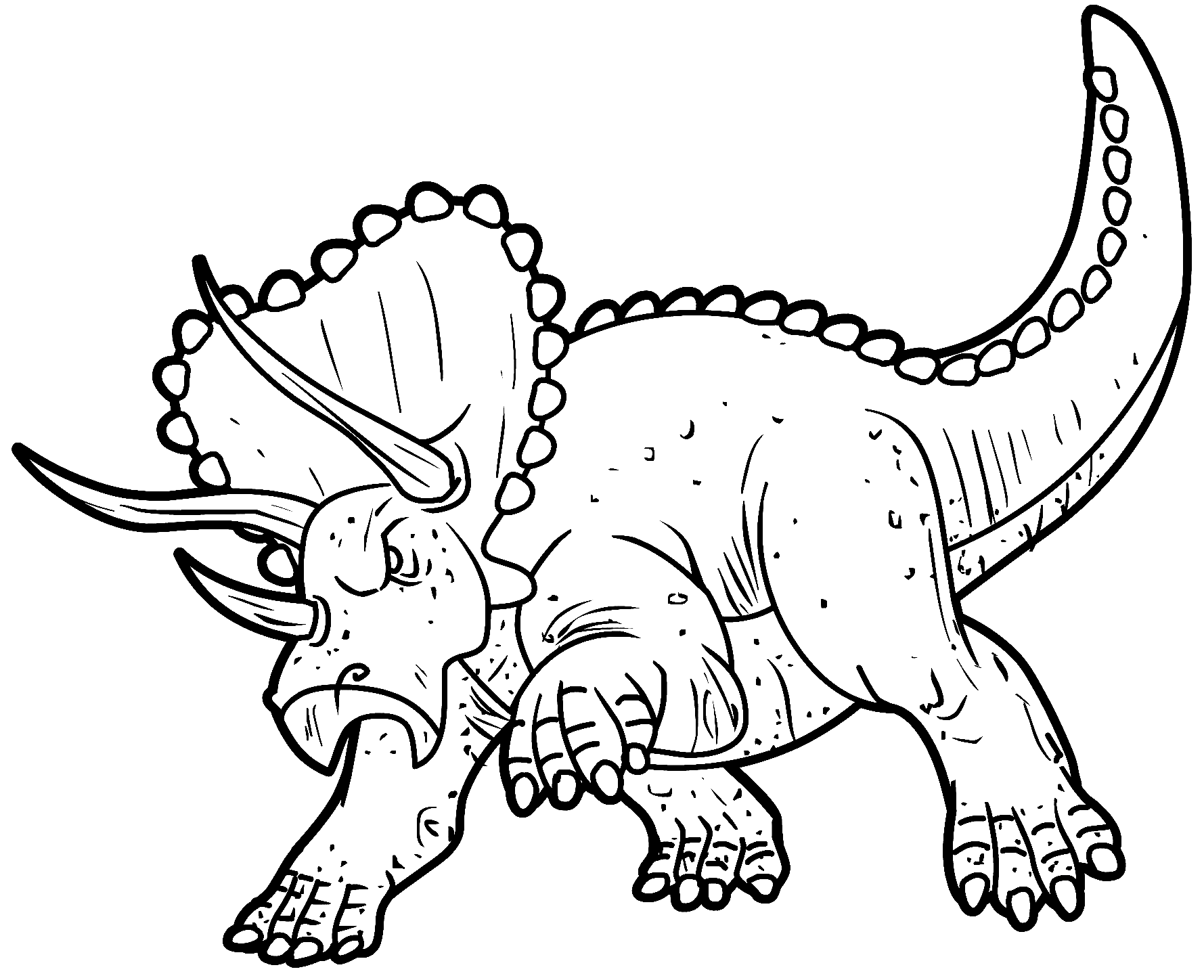 三角恐龙 1 Coloring Page