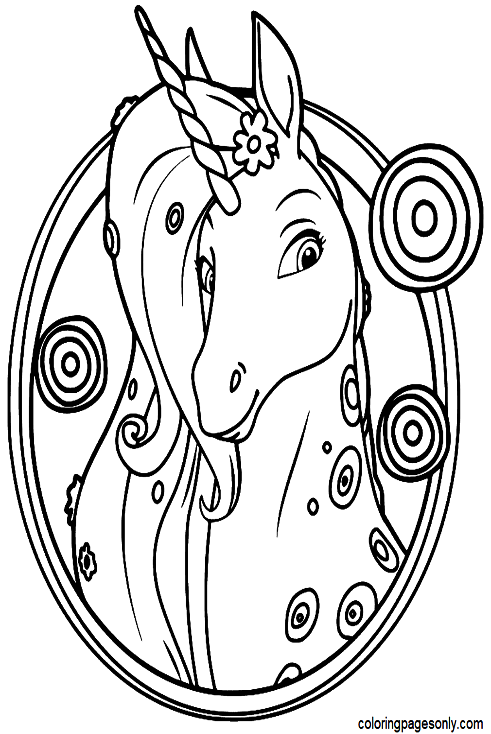 Unicorn Coloring Sheet Coloring Page