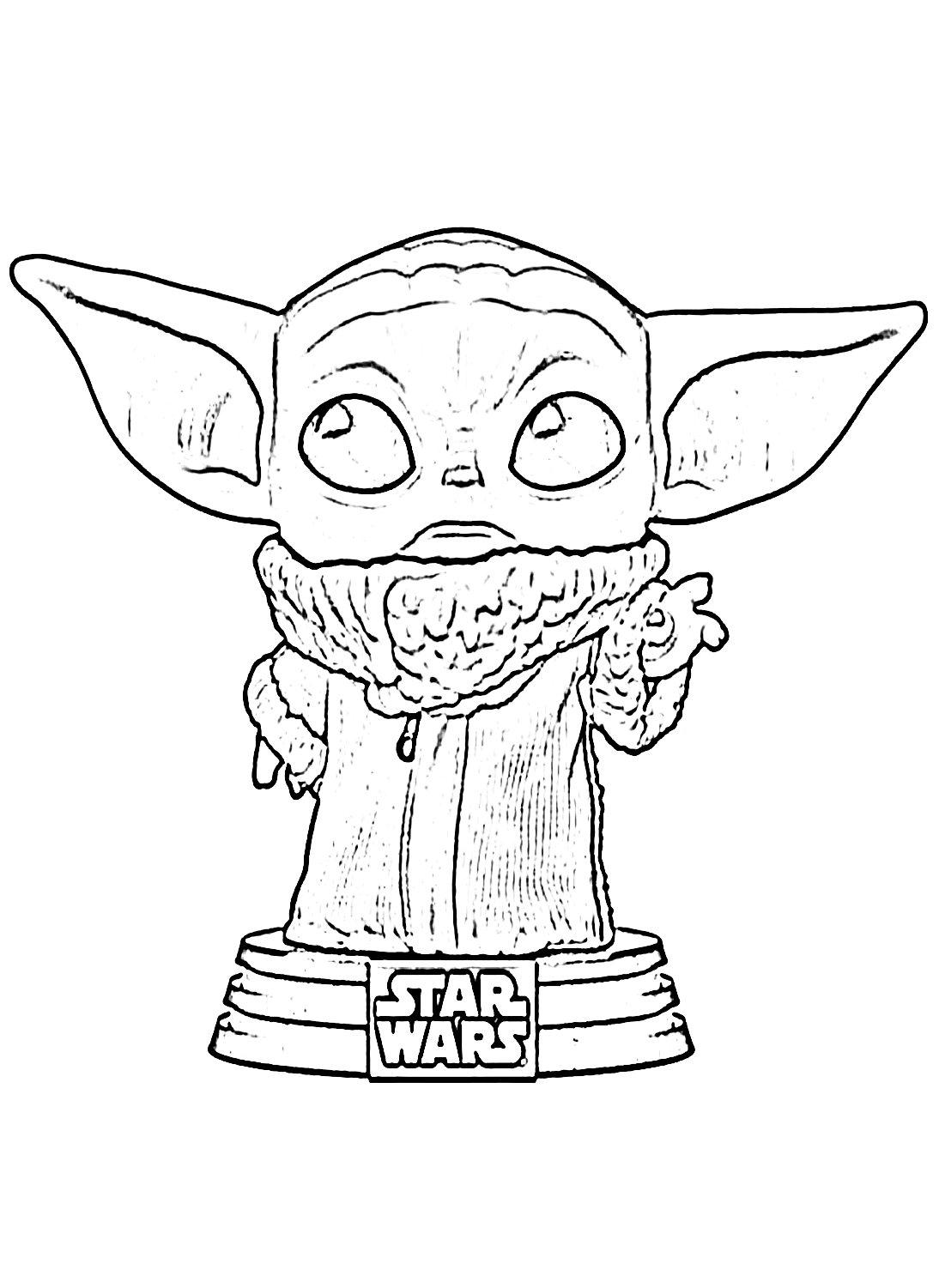 Yoda Trophy Coloring Page