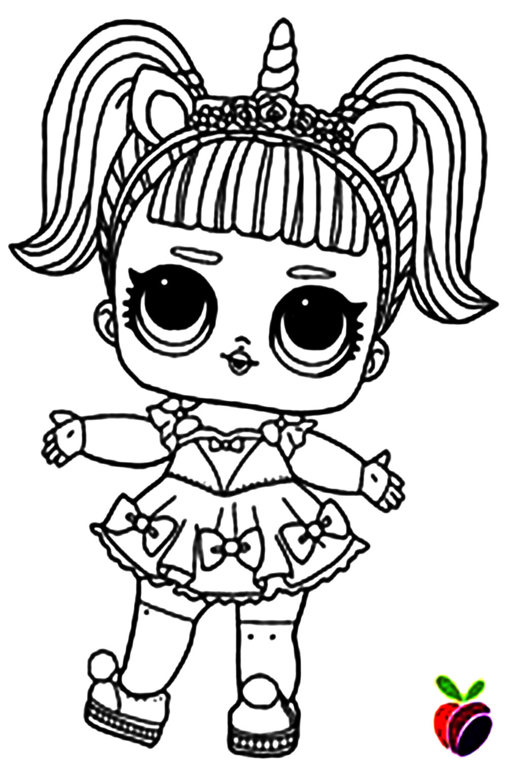 A Little Dolll For You Coloring Page