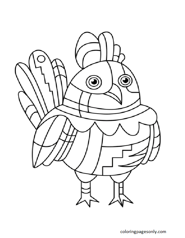 Abstract Chicken Coloring Pages