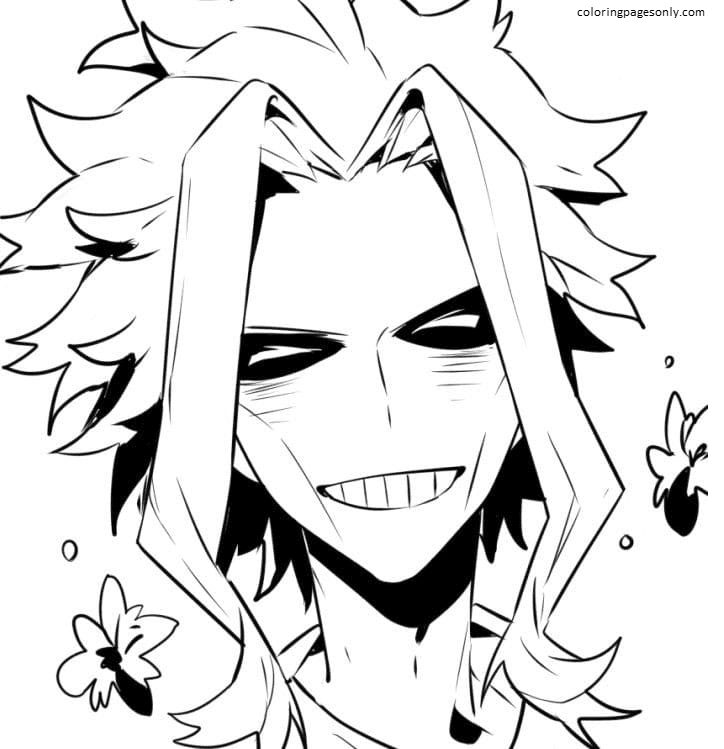 All Might Coloring Page