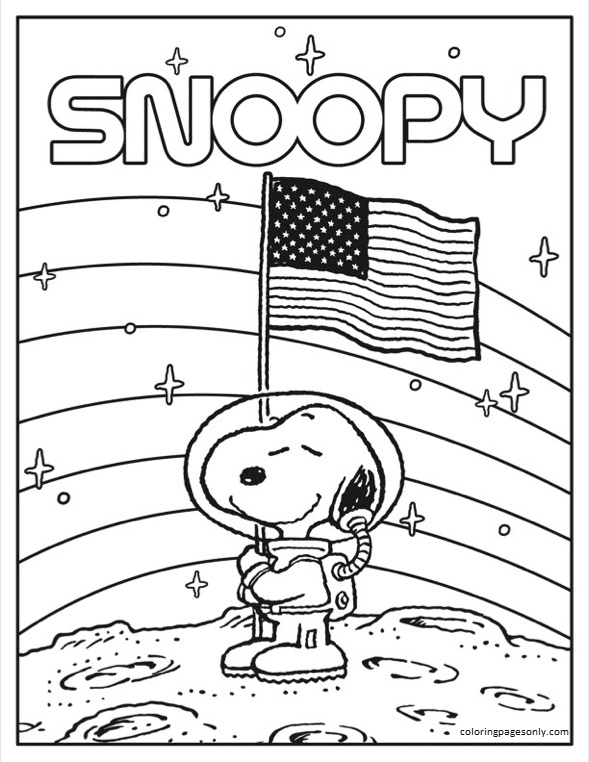 Astronaut Snoopy 1 Coloring Pages Snoopy Coloring Pages Coloring Pages For Kids And Adults