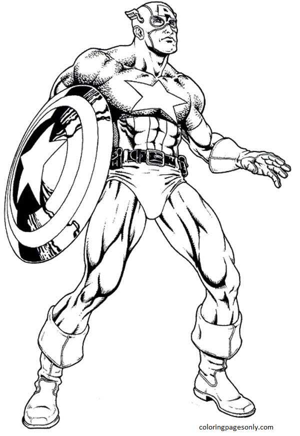 Captain America Coloring Pages - Coloring Pages For Kids And Adults