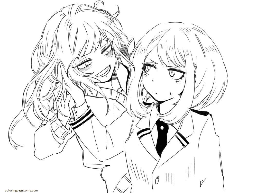 来自 Uraraka 的美丽动漫女孩