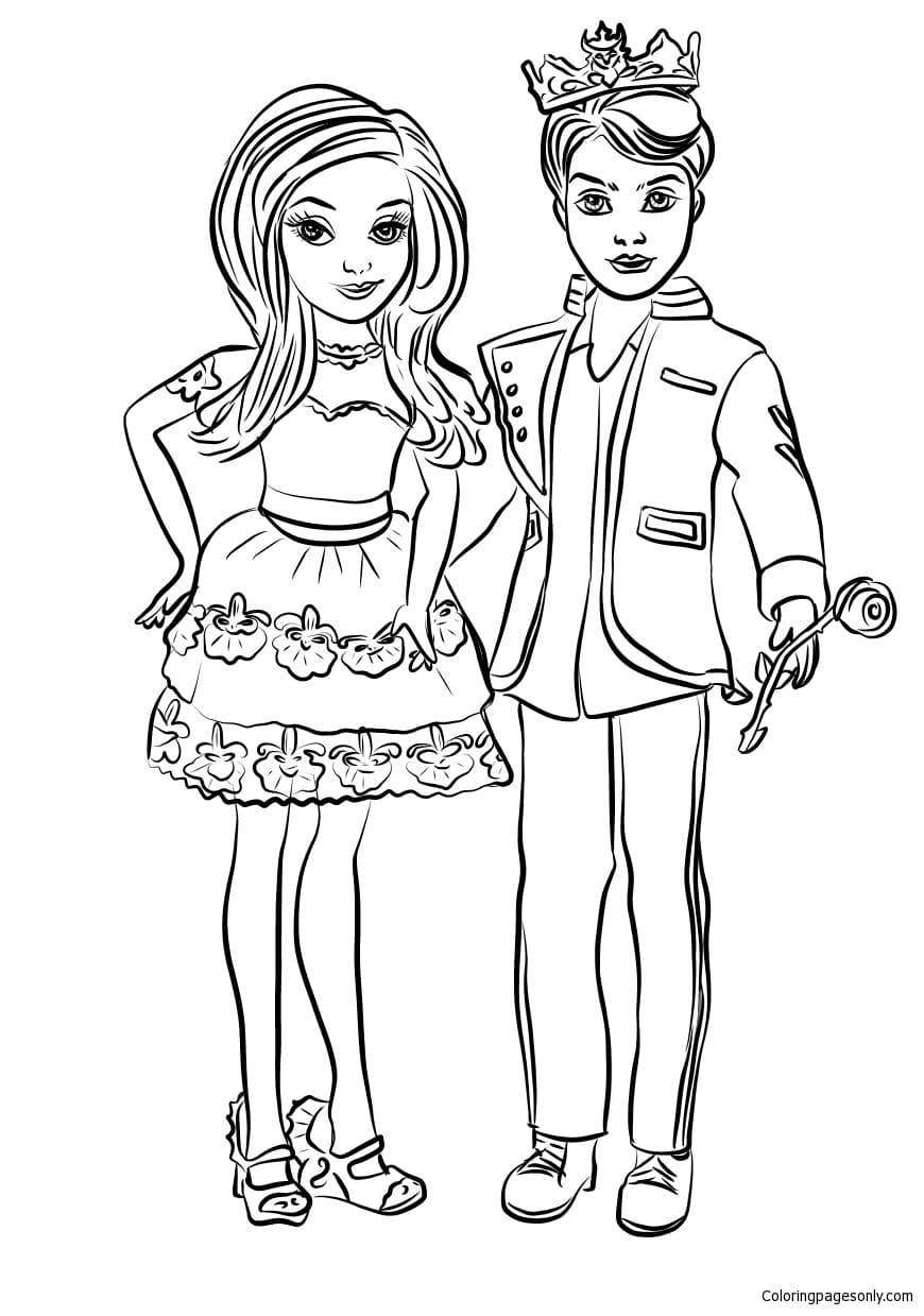 descendants coloring pages coloring pages for kids and adults