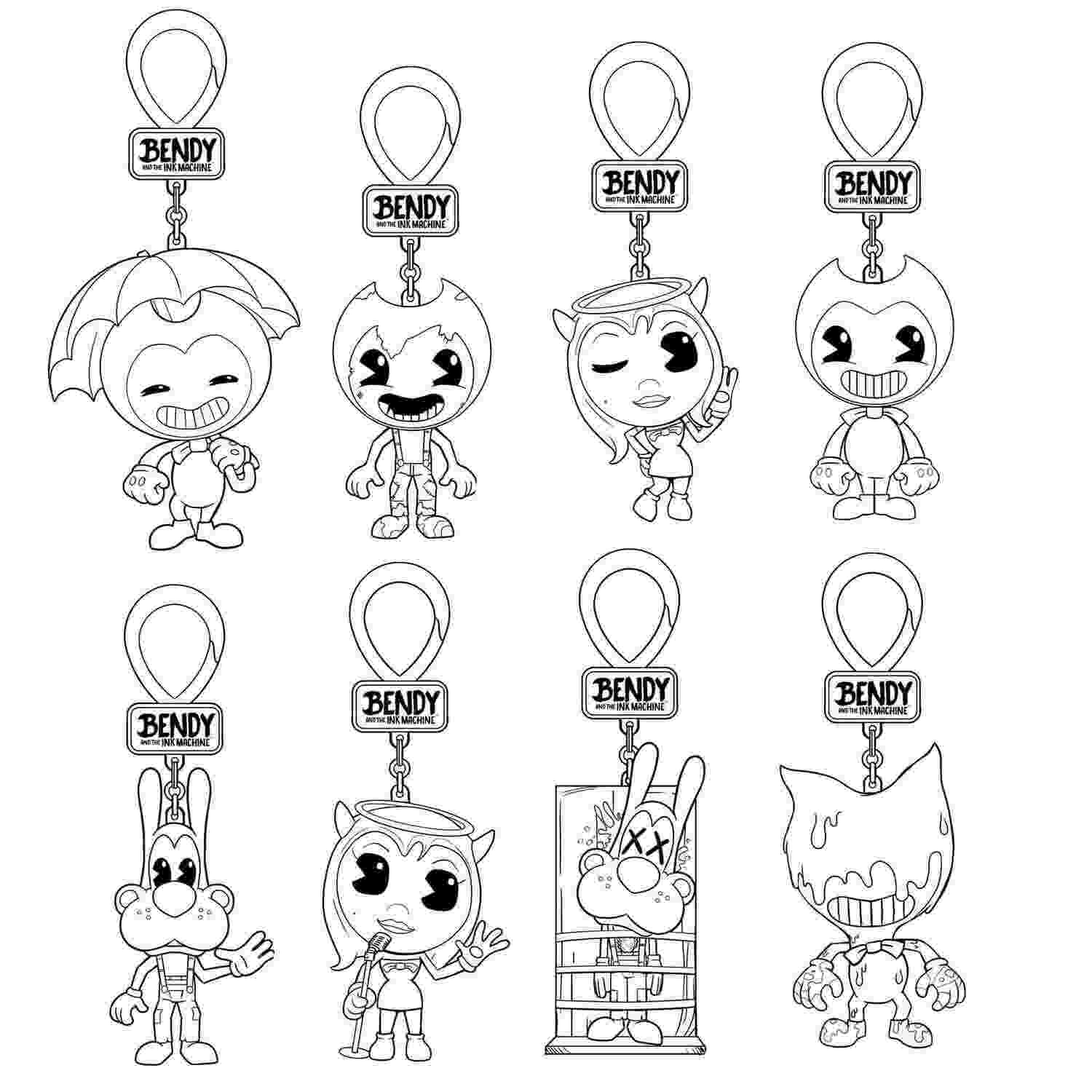 Bendy and the Ink Machine Character Keychains from Bendy