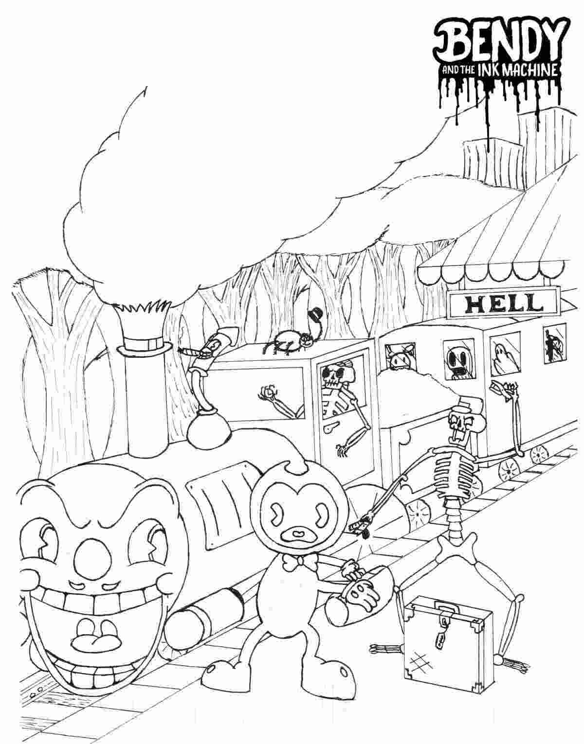 班迪靠近《班迪》中的可怕火车和《班迪》中的墨水机器