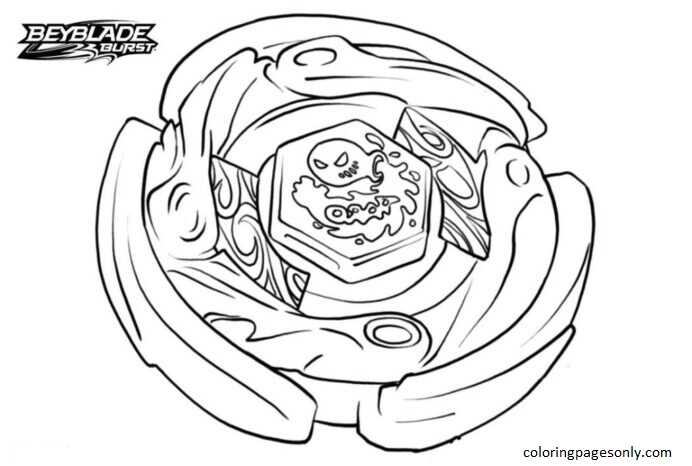 Beyblade Burst 11 Coloring Pages