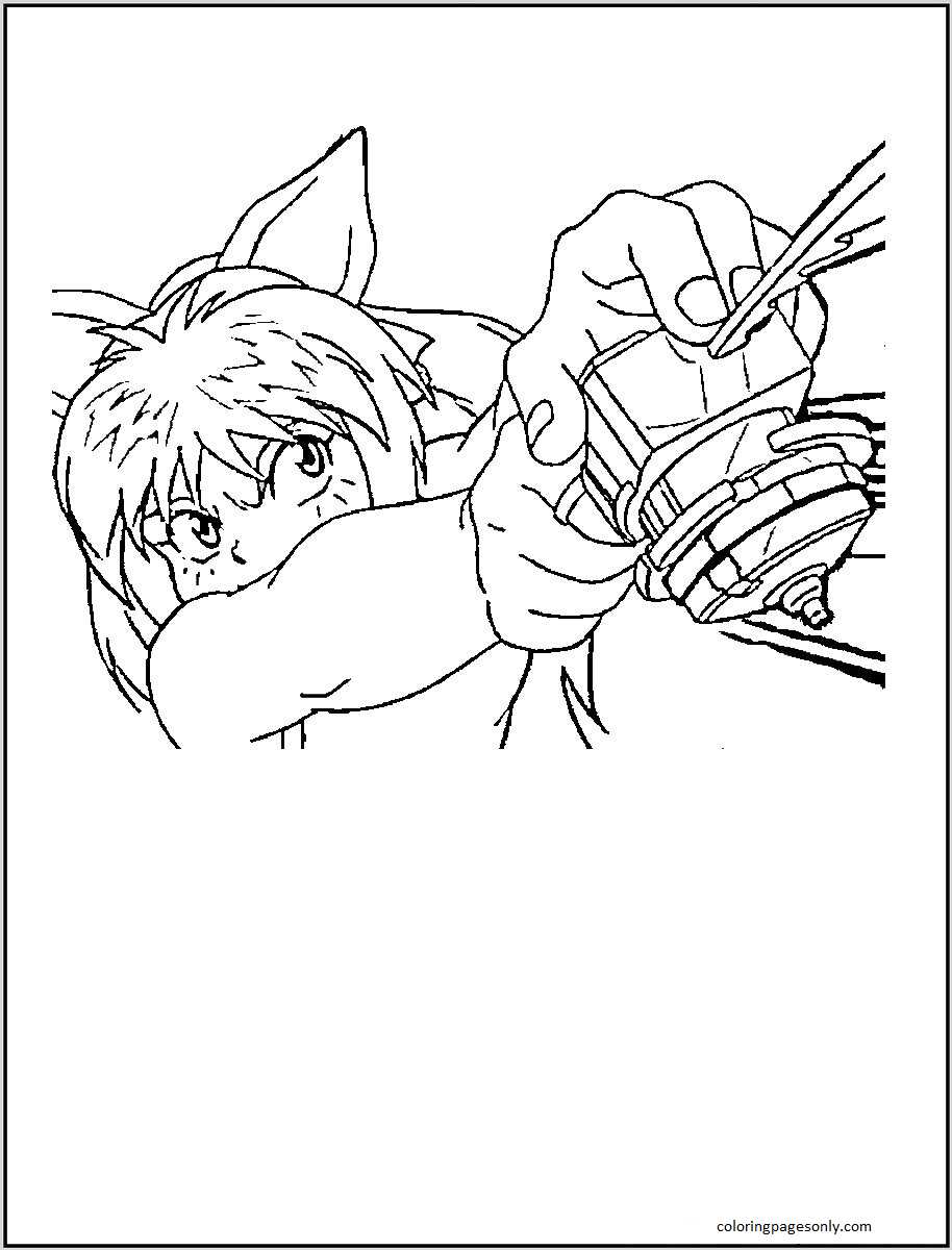 Beyblade Burst 12 Coloring Page