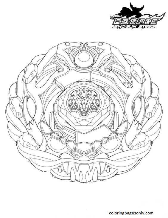Beyblade Burst 33 Coloring Page