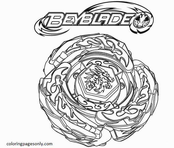 Desenhos do Beyblade para Colorir