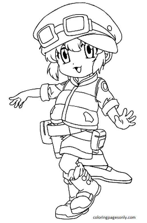 Beyblade Mechanic Maru 40 Coloring Pages