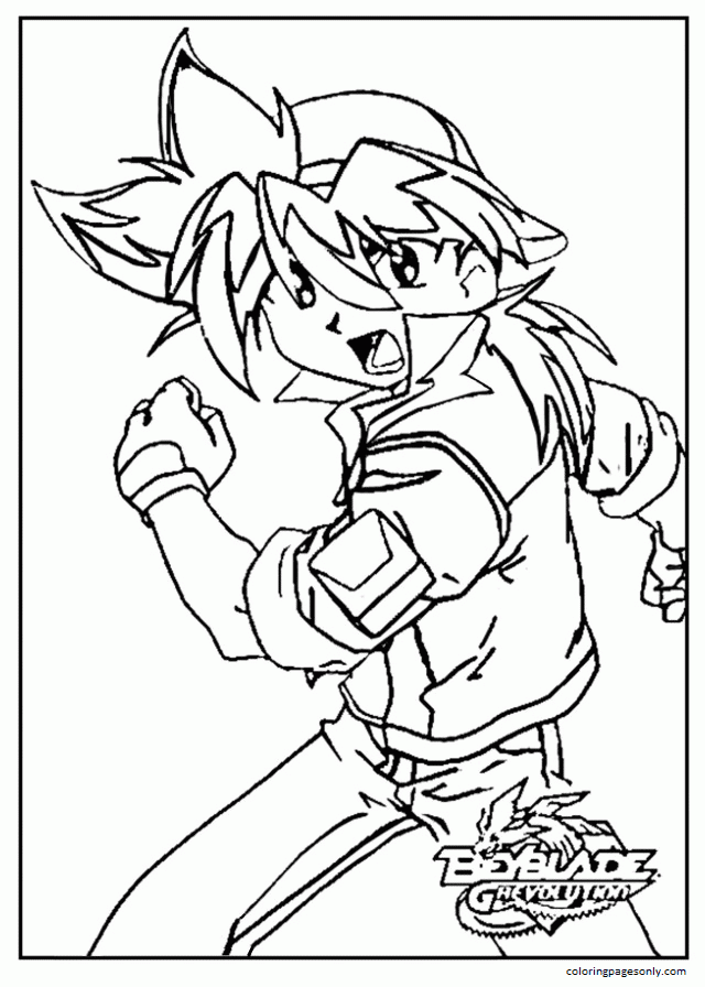 Beyblade Picture Coloring Page