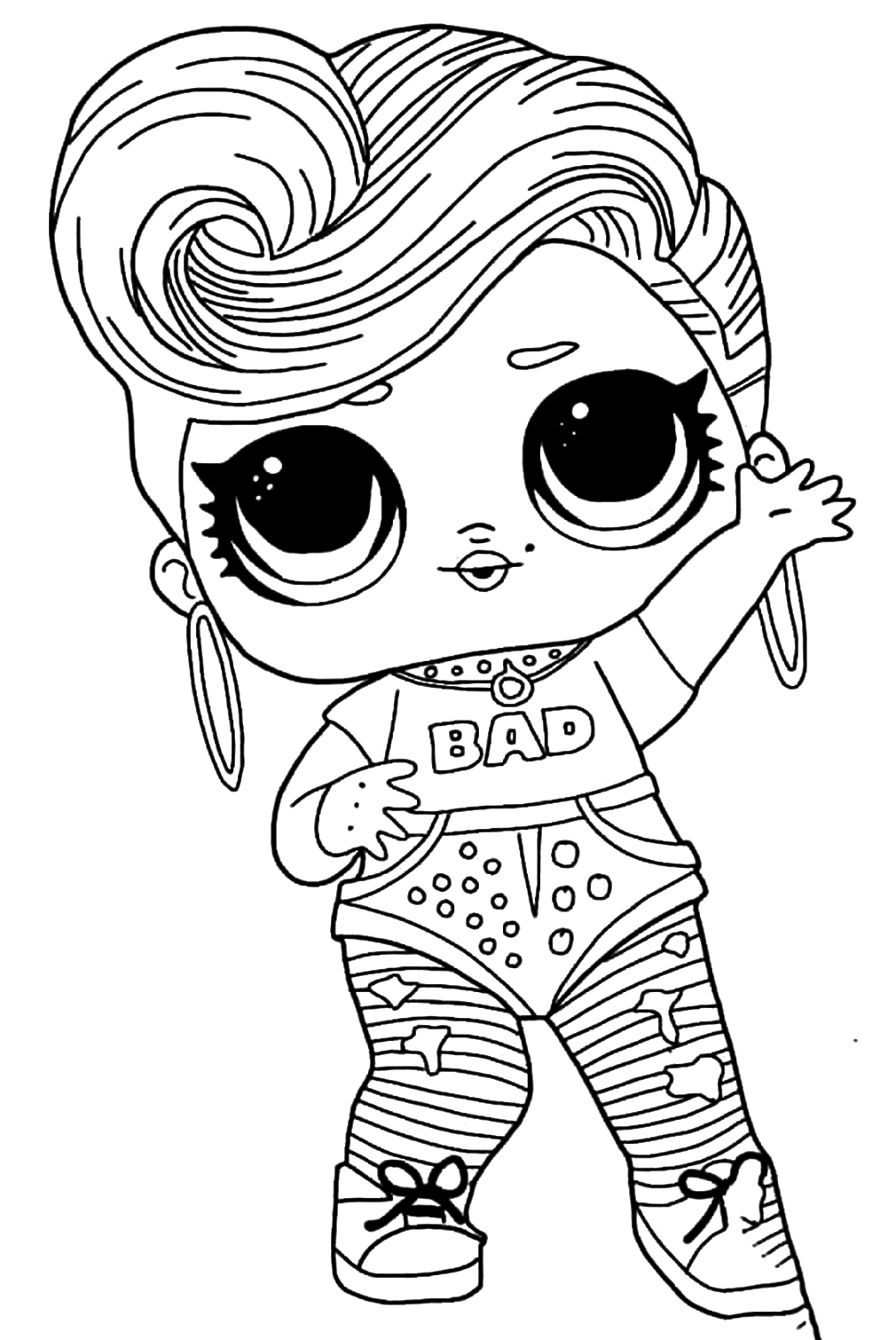 Cute Lol Surprise Doll Coloring Pages - Free Printable Coloring Pages
