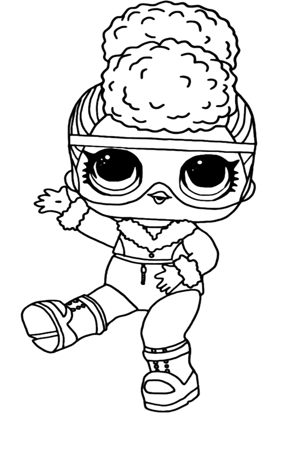 Lol Suprise Doll Bold B.B Coloring Page