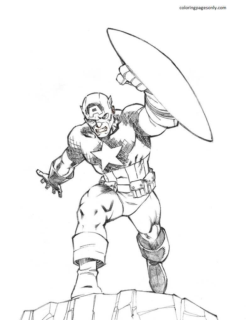 Captain America 20 Coloring Pages