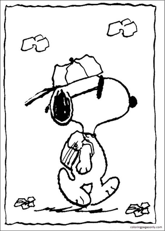 Cartoon characters Snoopy from Snoopy