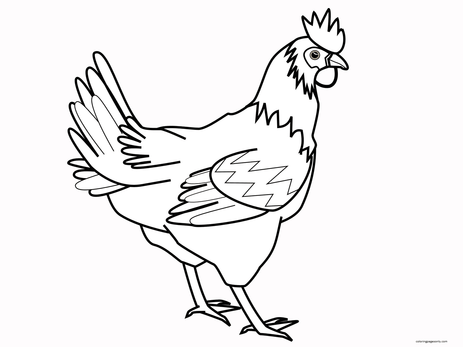 Pollo De Dibujos Animados De Pollo