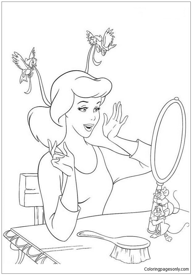 cinderella coloring pages