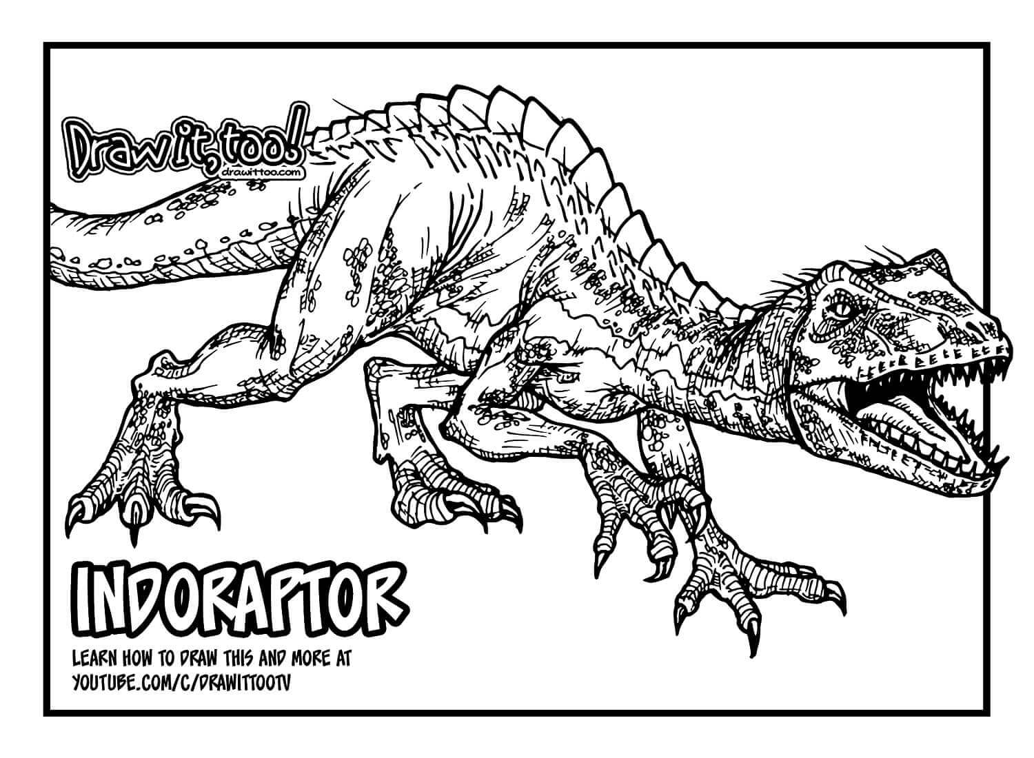 Color Page Jurassic World Coloring Pages