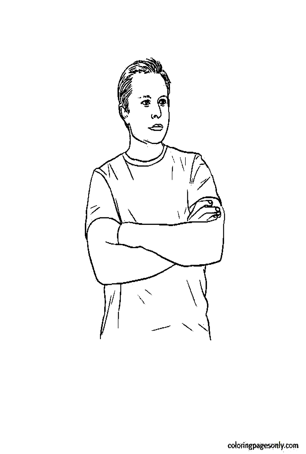 Color Pages Elon Musk Coloring Page